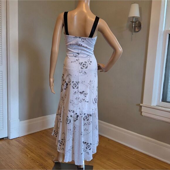 Vintage Y2K Taboo Floral Midi Dress, Rhinestone Embellishment, Fairycore, Size S - Picture 3 of 10